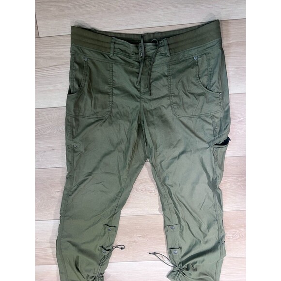 Athleta Women’s Green Iconic Slim Fit Ski Pants – Sleek & Snow-Ready L - Picture 5 of 13